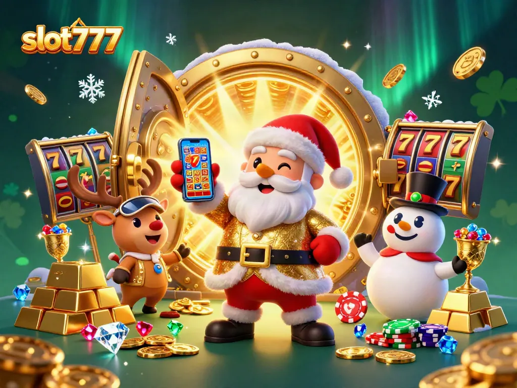 Experience the thrill of slot777 with Santa Claus and festive casino fun!